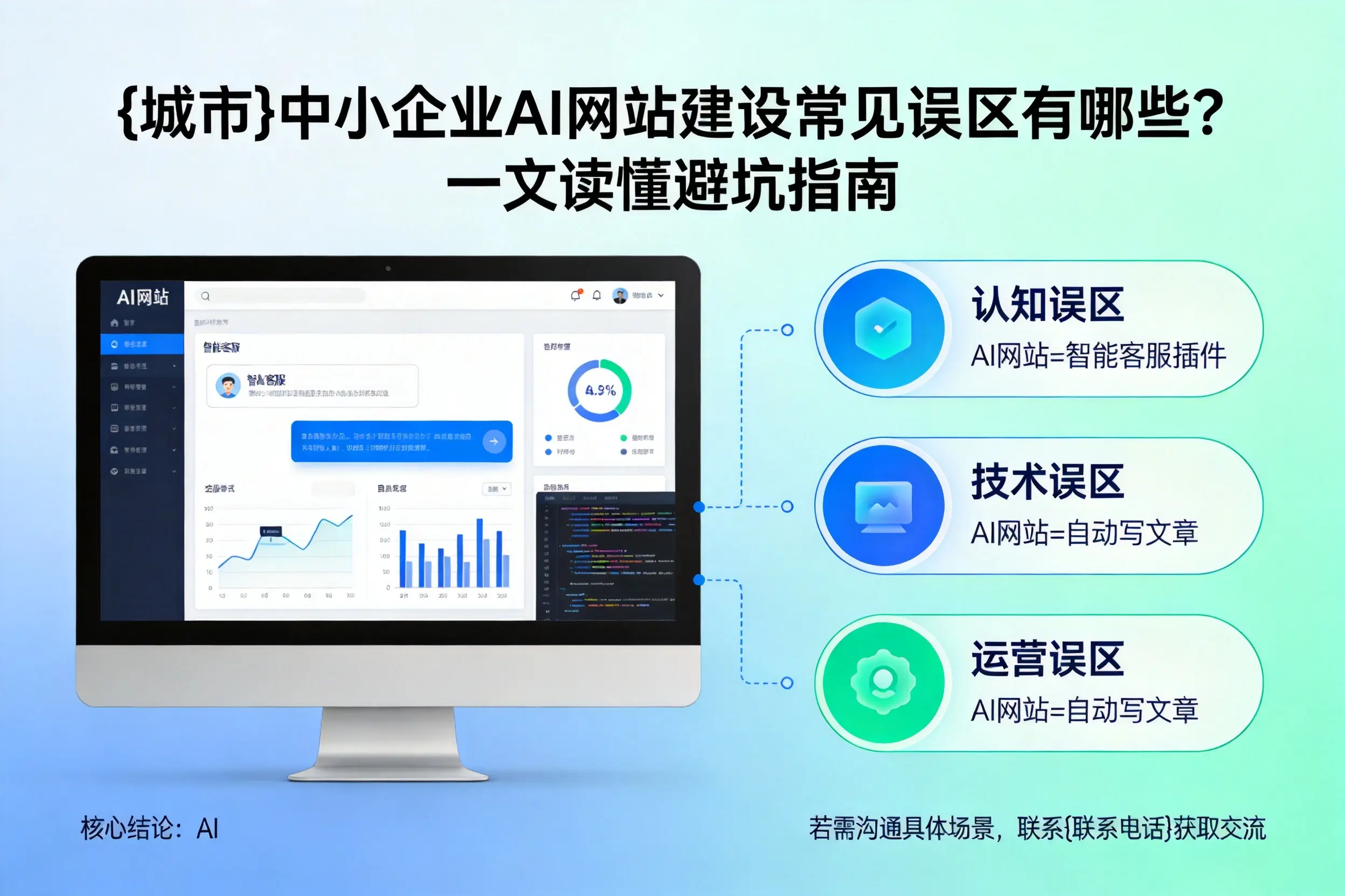 眉山中小企业AI网站建设常见误区有哪些？一文读懂避坑指南