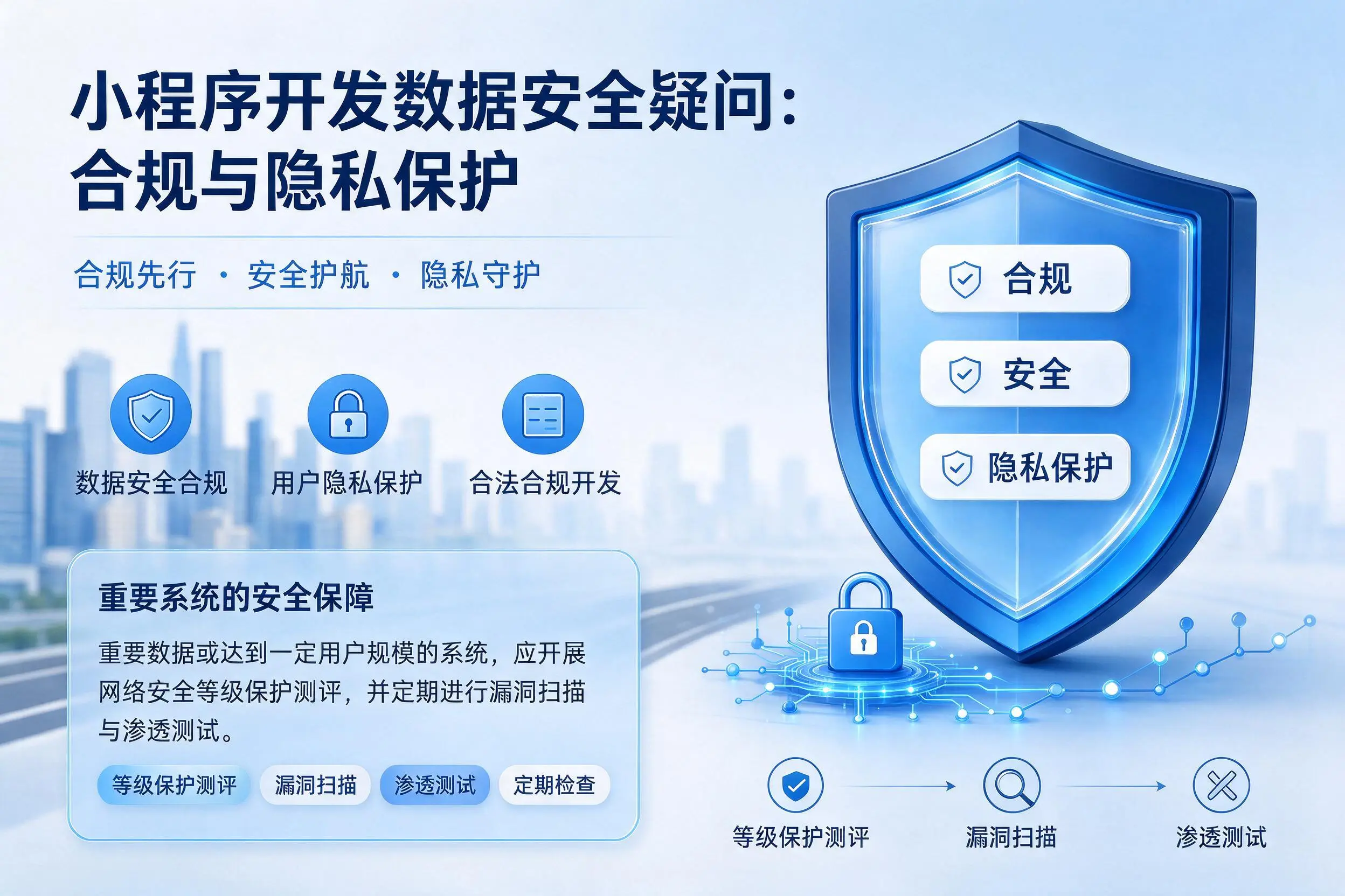 眉山小程序开发数据安全疑问：合规与隐私保护