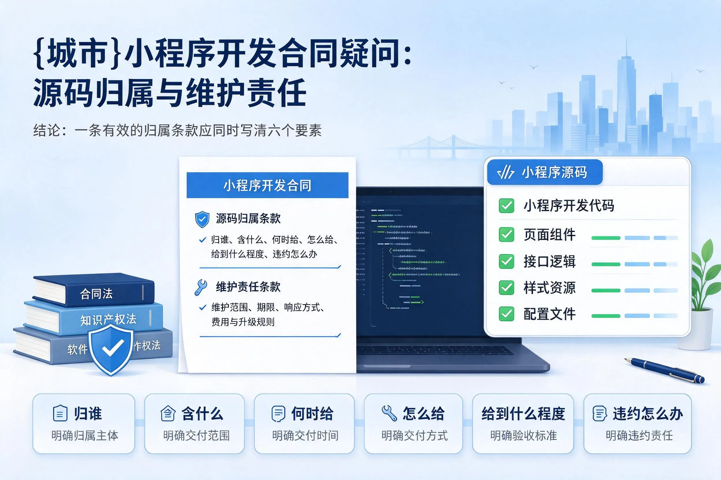 眉山小程序开发合同疑问:源码归属与维护责任