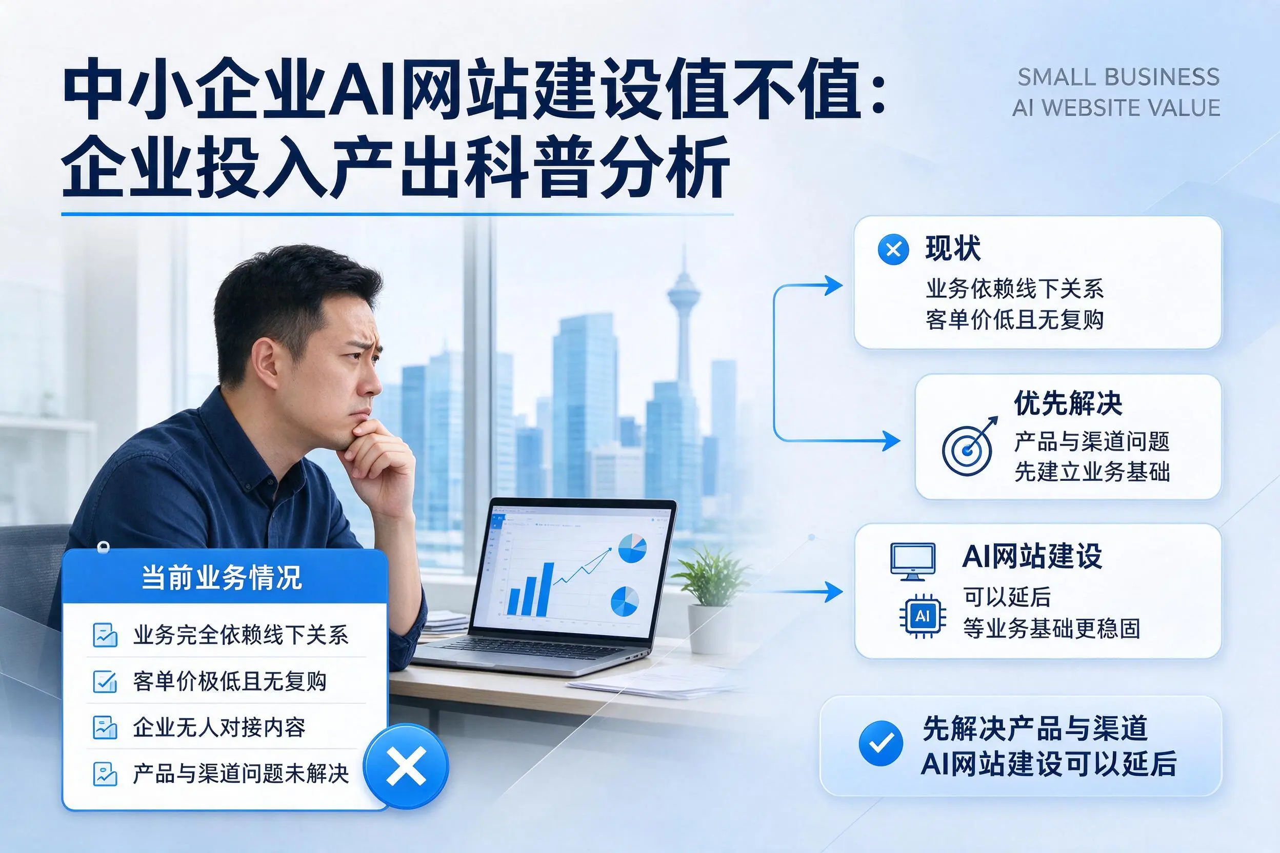 中小企业AI网站建设值不值：眉山企业投入产出科普分析