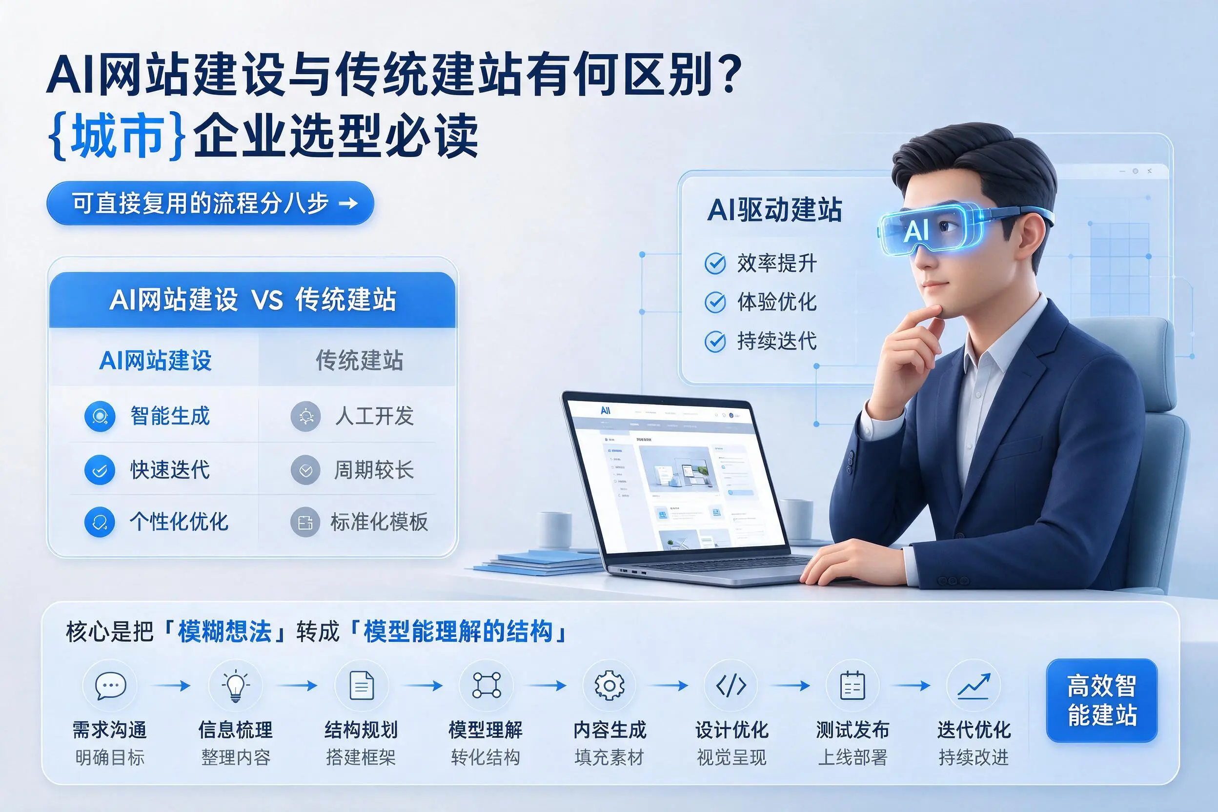 AI网站建设与传统建站有何区别？眉山企业选型必读