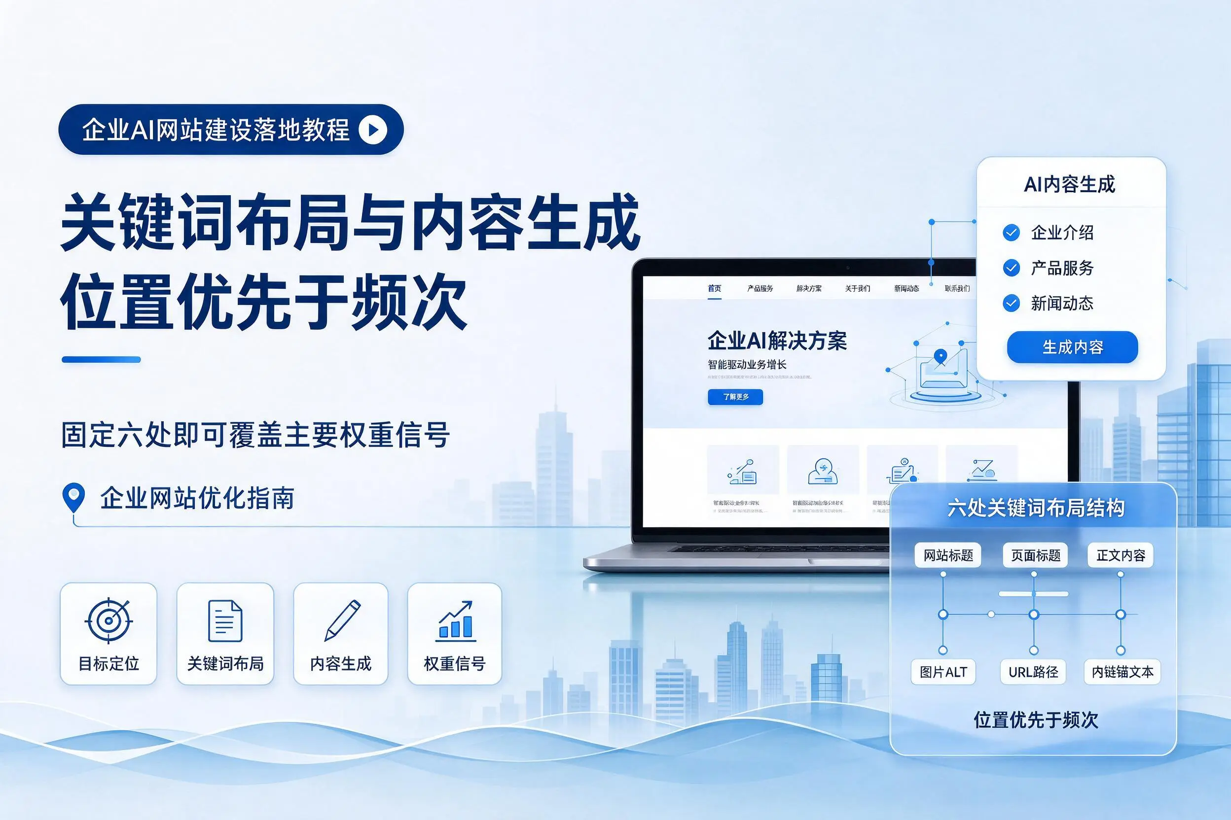 眉山企业AI网站建设落地教程:关键词布局与内容生成